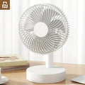 Youpin Fan Small White Desktop Timer Mute With Four-speed Adjustable Portable Fan Recharging Models Detachable Desk fan